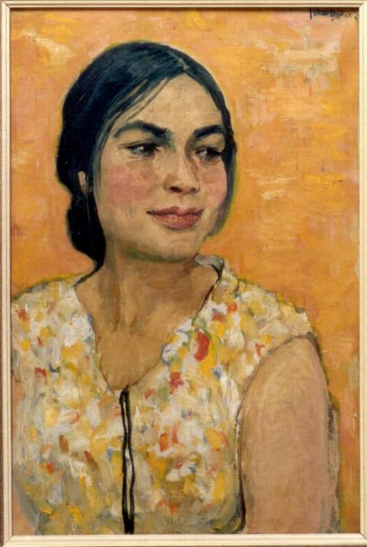 Painting of ANDA by Dutch(Groningen) painter : Johan Dijkstra. 1940 (?)